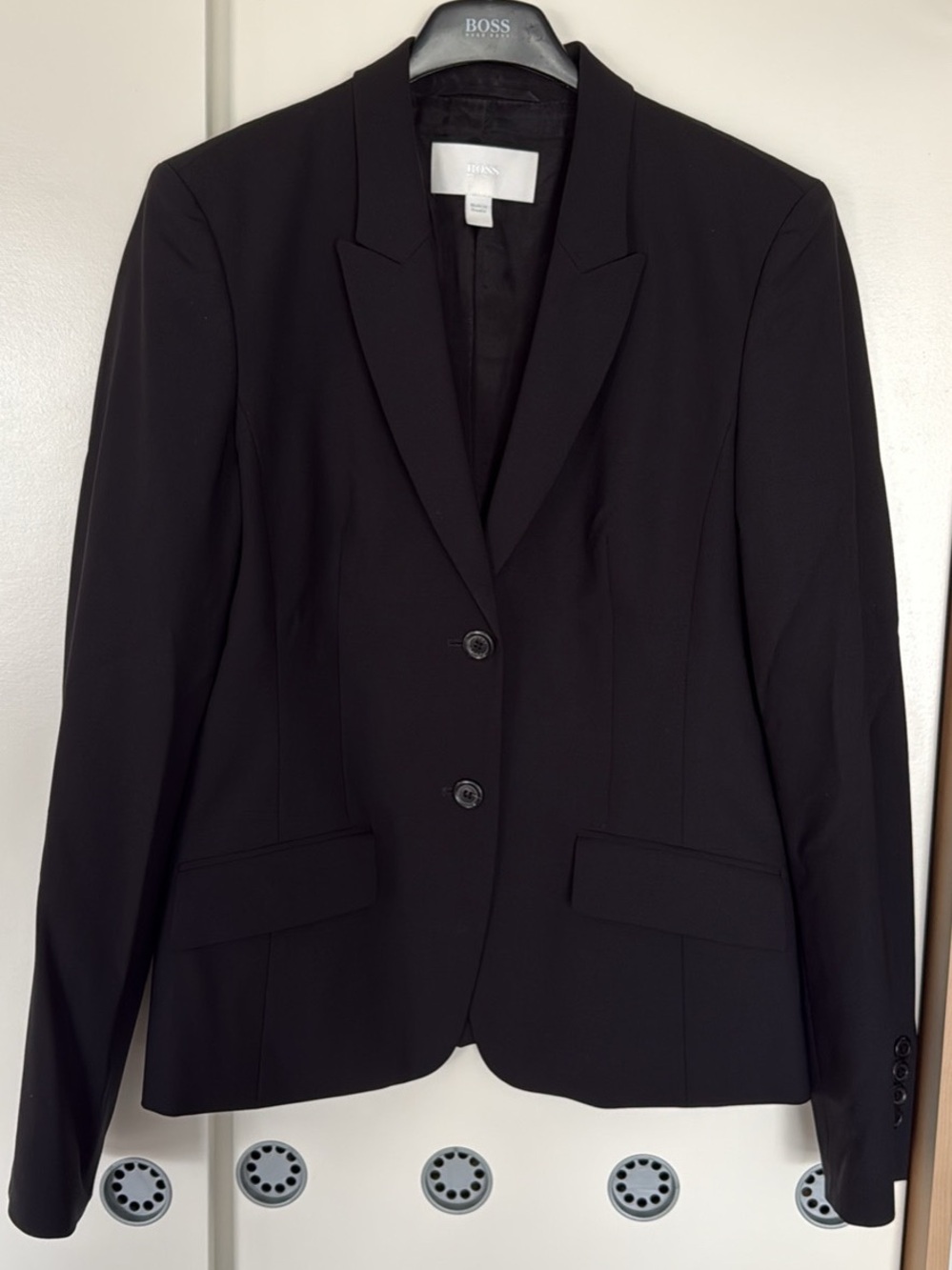 Boss Women's Black Single-Breasted Blazer